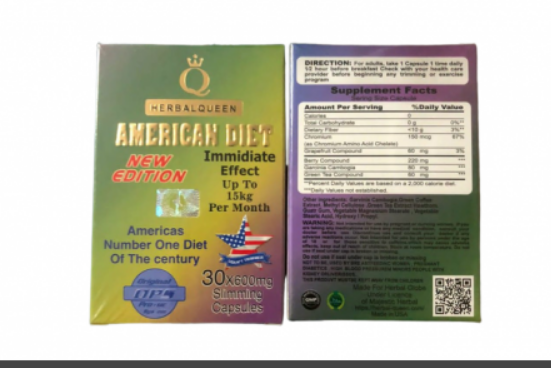 امريكان دايت 30ك 600مجم american diet