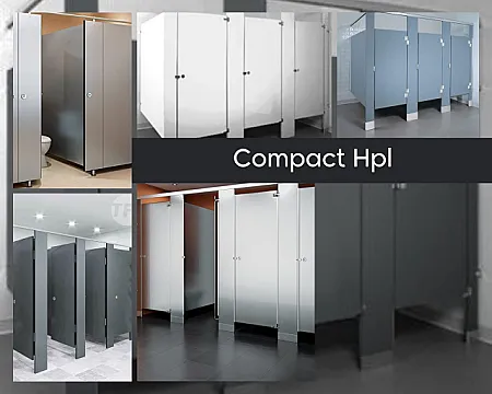 تركيب قواطيع حمامات كومباكت hpl صيني – هندى