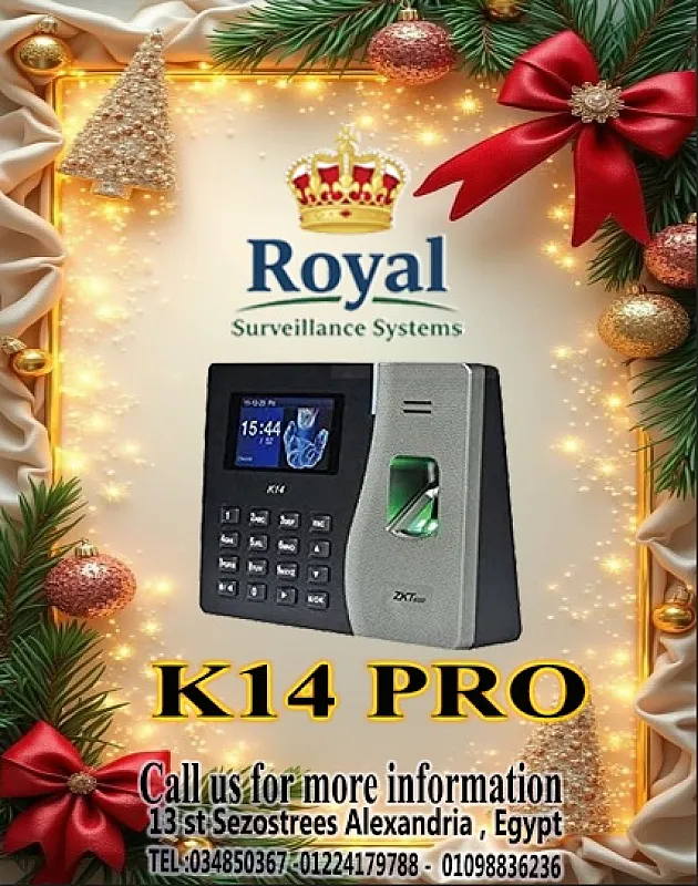 الحل الأمثل لإدارة الحضور والانصراف – جهاز ZKTeco K14 Pro