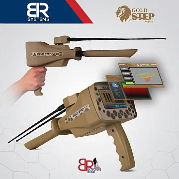 جهاز كاشف للذهب والكنوز المتكامل بي ار جولد ستيبب برو ماكس Gold step pro max