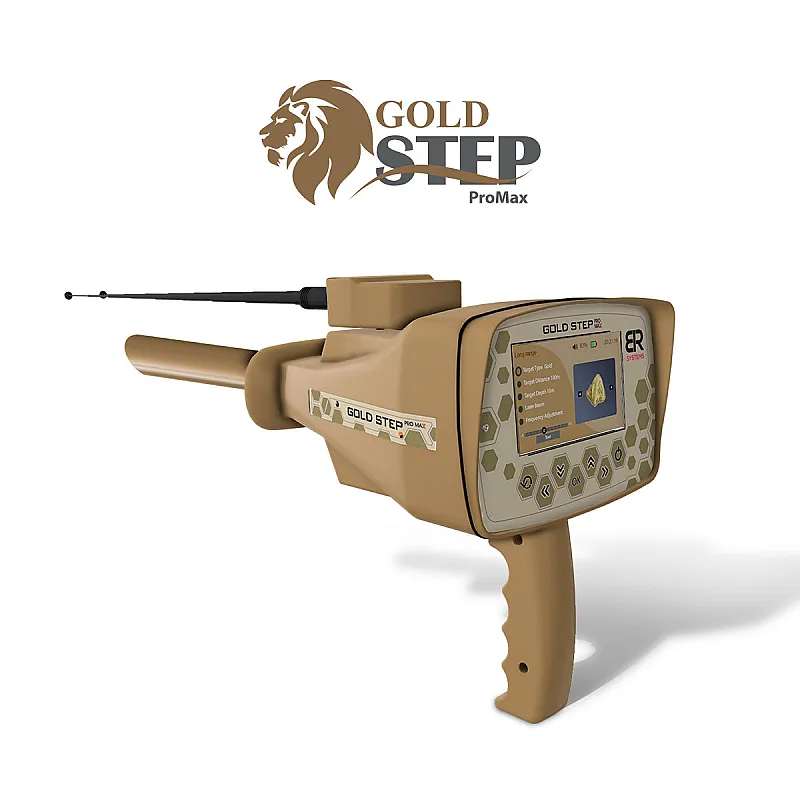 جهاز كاشف للذهب والكنوز المتكامل بي ار جولد ستيب برو ماكس Gold step pro الاميريكي