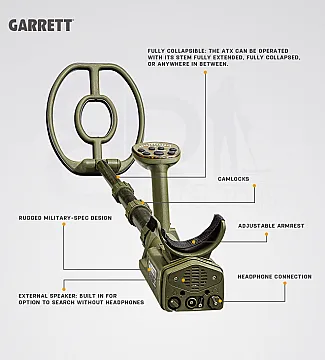 جهاز كاشف الذهب و الخام جاريت اي تي اكس GARRETT ATX الاميركي