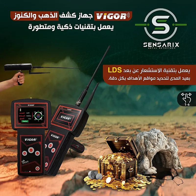 جهاز كشف الذهب والمعادن الثمينة فيغور الامريكي